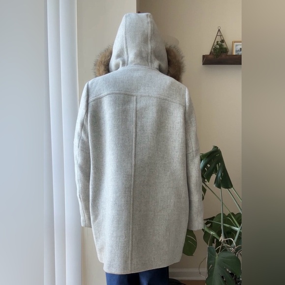 J.Crew New Chateau Parka in Italian Stadium-Cloth, Heather Gray, Size 14 - Picture 9 of 16